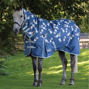 Weatherbeeta vinterdækken 220 gram Comfitec Essential combo neck Racoon Print medium 