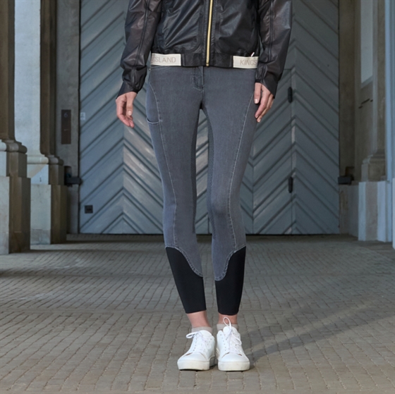 Kingsland KLKayce Ladies H-Shape Fuldgrip Denim ridebukser 