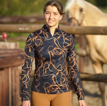 Montar langærmet bluse Haily Bridle print 