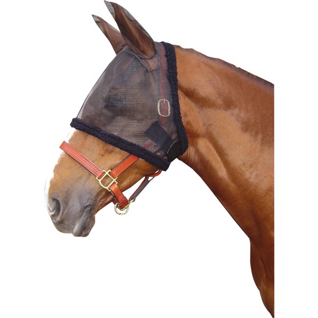 Harry\'s Horse Fluemaske med ører og syntetisk pelskant
