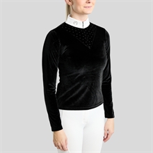 Montar MoValerie Velour Stævnebluse Golden Quartz Krystaller