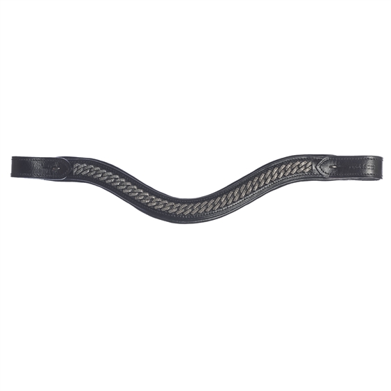 Eques Wave Pandebånd med Crystal Curb – Antracit