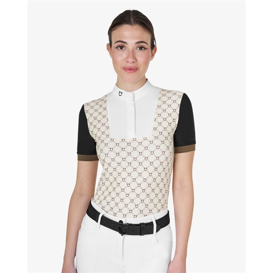 Equestro Dame stævneshirt med monogram print