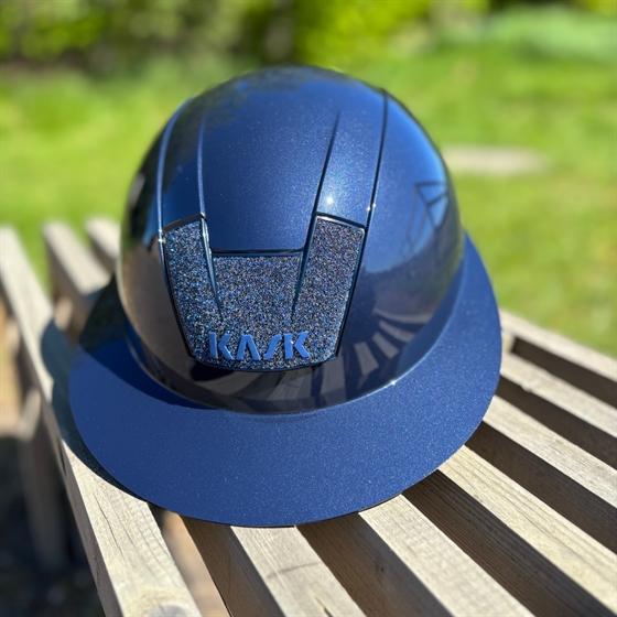 KASK Kooki Lady ridehjelm Navy Shine med Swarowski 