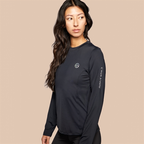 C\'Mon Womens Langærmet bluse1/4- lynlås med reflex