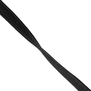 Montar Læder-/gummitøjle - sort med Eco læder