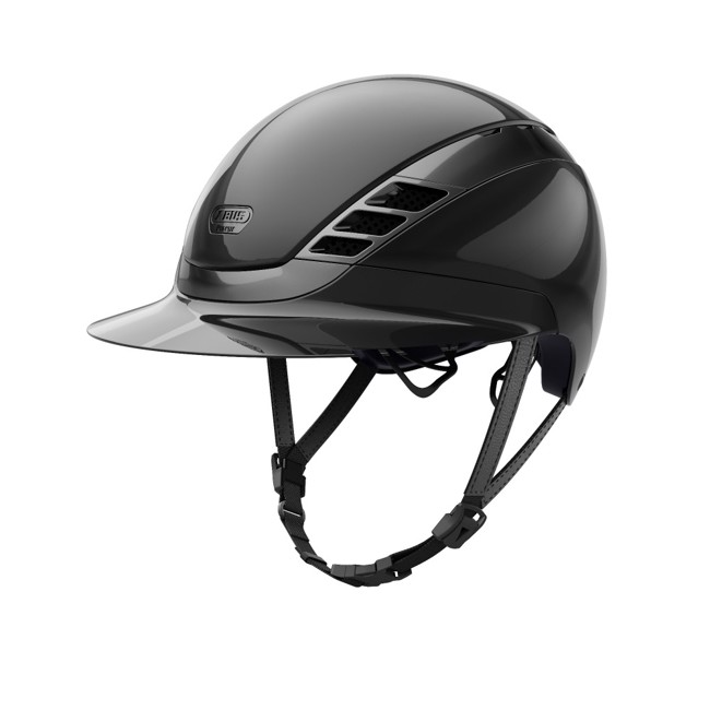 ABUS Pikeur AirLuxe Chrome ridehjelm bred skygge