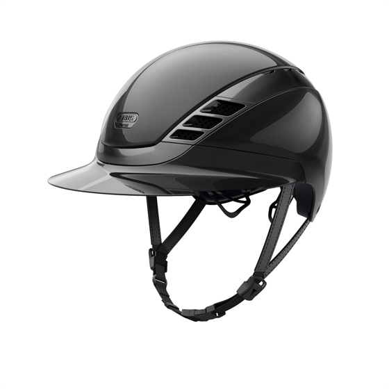 ABUS Pikeur AirLuxe Chrome ridehjelm bred skygge
