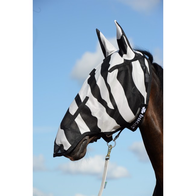 Bucas Buzz-Off Zebra Full Face Fly Mask