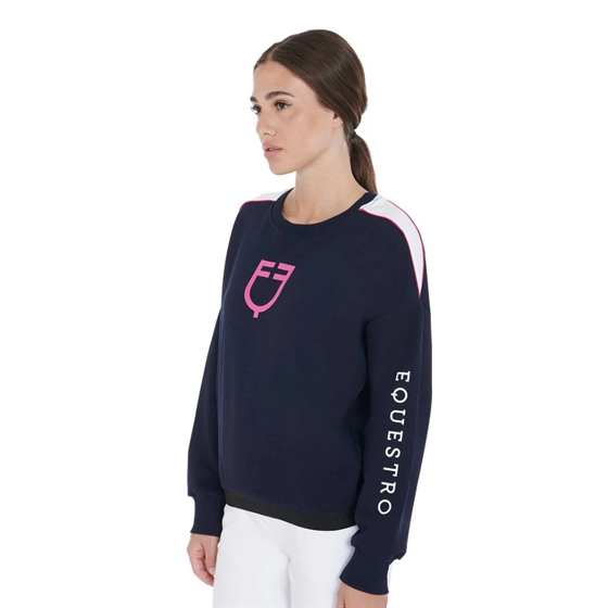 Equestro weatshirt med rund hals