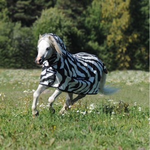Bucas Buzz-Off Full Neck Zebra Pony
