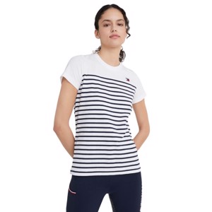 Tommy Hilfiger Equstrian T-Shirt Partial Ribbed Style 